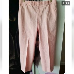 Corbin Men's Solid Pink Cotton Blend Trouser Pants Size‎ 36